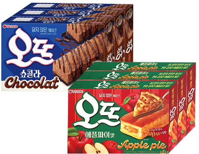 오리온 오뜨 애플파이+쇼콜라, 3세트, 325g