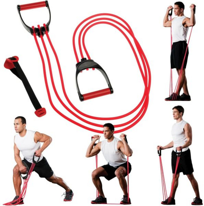 라이프라인 TNT 저항 케이블 시스템 운동 밴드 120파운드 손잡이 및 도어 앵커 핑크로 완전히 조절 가능, 라이프라인 TNT 저항 케이블 시스템 운동 밴드 120, 1개