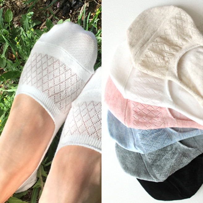 망사덧신 여성 국산 페이크삭스 6켤레 무료배송~ 여자 면 실리콘 마렌 덧버선