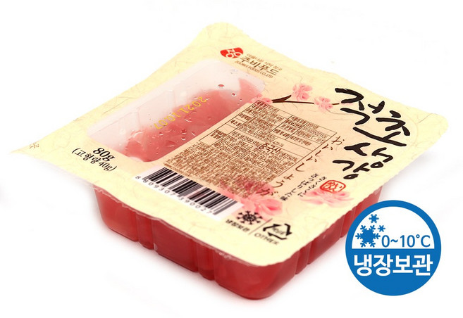 푸드올마켓_ 주비푸드 적초생강 80g /냉장, 1개
