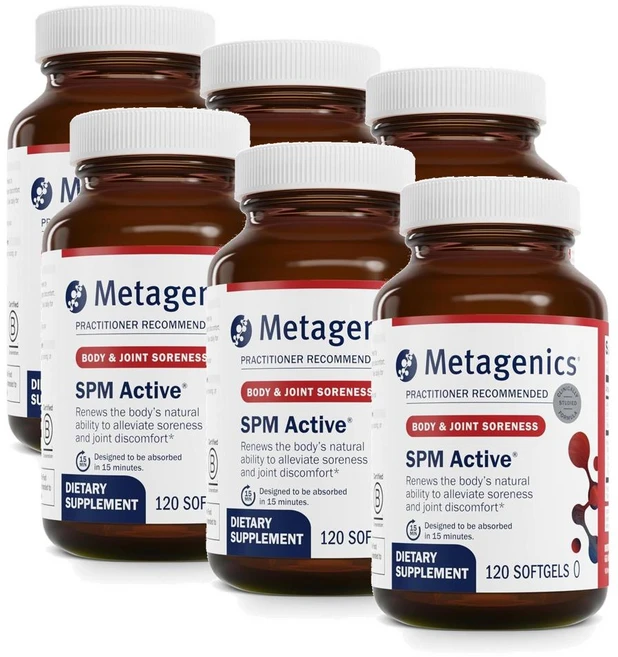 메타제닉스 SPM 엑티브 소프트젤 Metagenics SPM Active, 6개, 120정 - 쿠팡