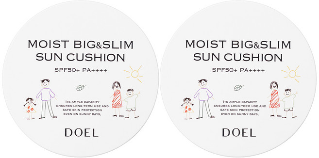도엘 선쿠션 제이슨 빅앤슬림 썬쿠션, 2개, 27g