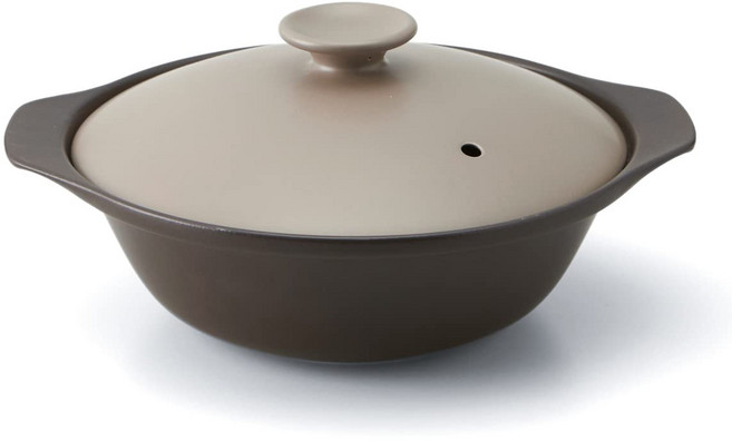 TAMAKI 서마텍 초경량 직화토냄비 샬로우 9호 32 cm 2 250 ml 모카 T-942406, 1개