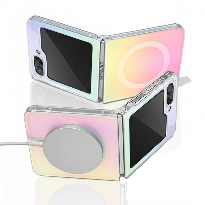 벨라 갤럭시 Z플립 맥세이프 지문방지 매트 오로라 케이스