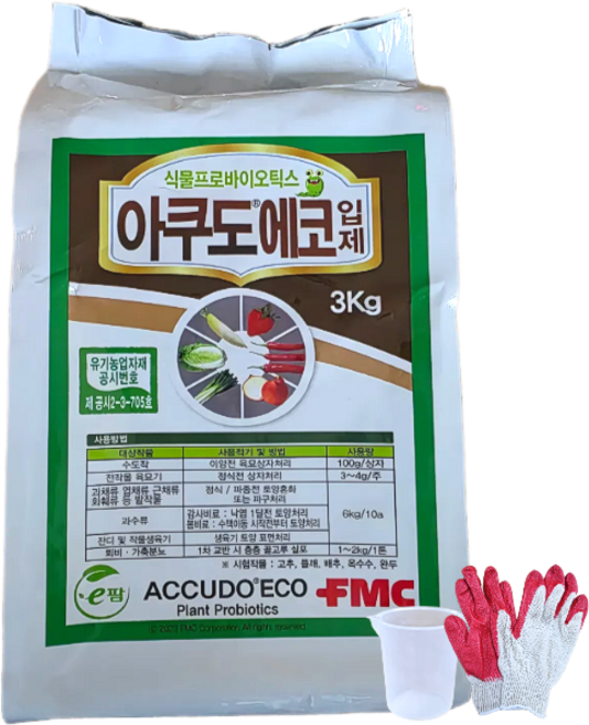 아쿠도에코입제 뿌리발근 선충방어 초기활착 토양개선 수확량증대 고추 마늘 양파 병원균 예방, 1개, 3kg