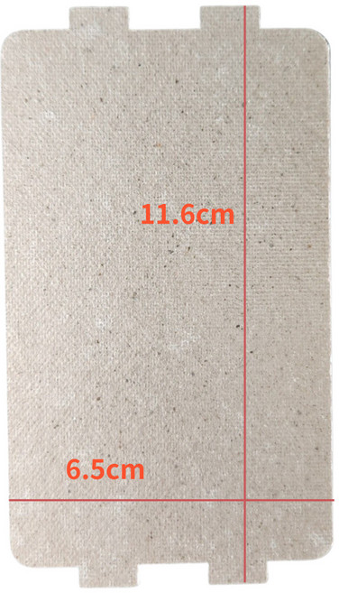 운모판 절연시트 전자렌지 부품 전기절연 운모 패드 11.6x6.5cm SK 삼성 엘지, 1개