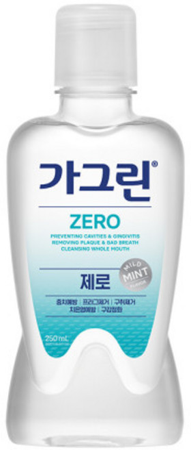 가그린 제로 구강청결제, 250ml, 5개