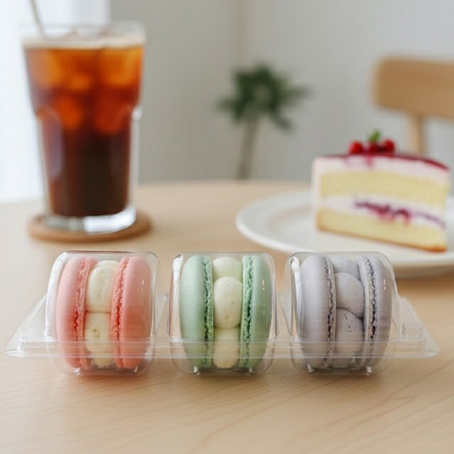 디저트 3구 케이스 디저트포장박스