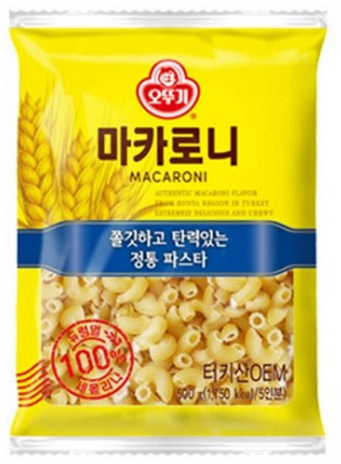오뚜기 터키 마카로니, 1개, 500g