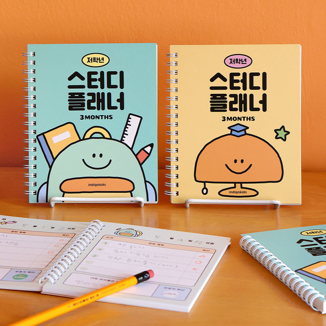 초등 저학년 스터디 플래너 수첩형 3개월 자기주도 학습, 민트, 1개