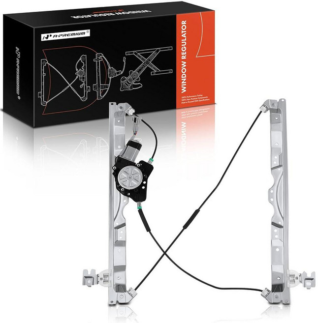 A-Premium 인피니티 QX56 2004-2010 닛산 아르마다 패스파인더 타이탄 드라이버 사이드와 호환되는 모터가 있는 전면 왼쪽 파워 윈도우 레귤레이터, Front Driver Side (LH)