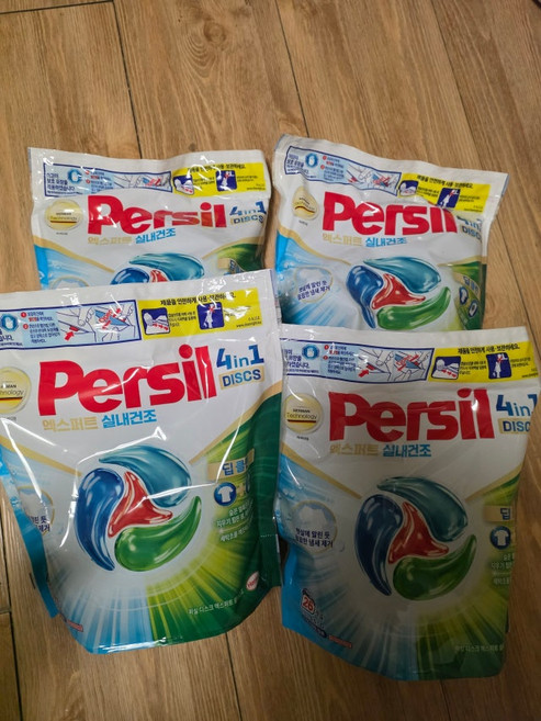 헨켈 캡슐세제 퍼실 디스크 26개입 4개 실내건조, 26