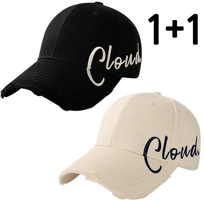 야구모자 1+1 남녀공용 핏 좋은 자수 야구모자