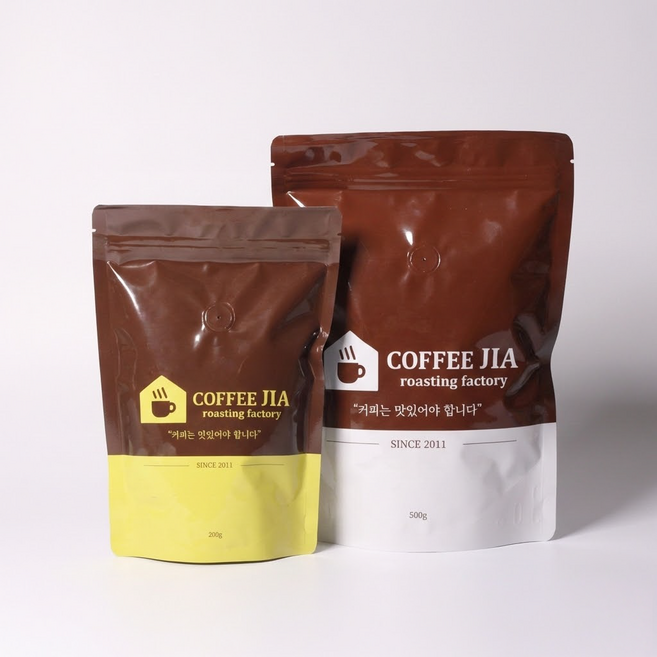 커피지아 드칼리 블렌딩 200g 이탈리아 스타일 진한 당일로스팅 원두, 커피메이커, 1개, 커피메이커(중간)