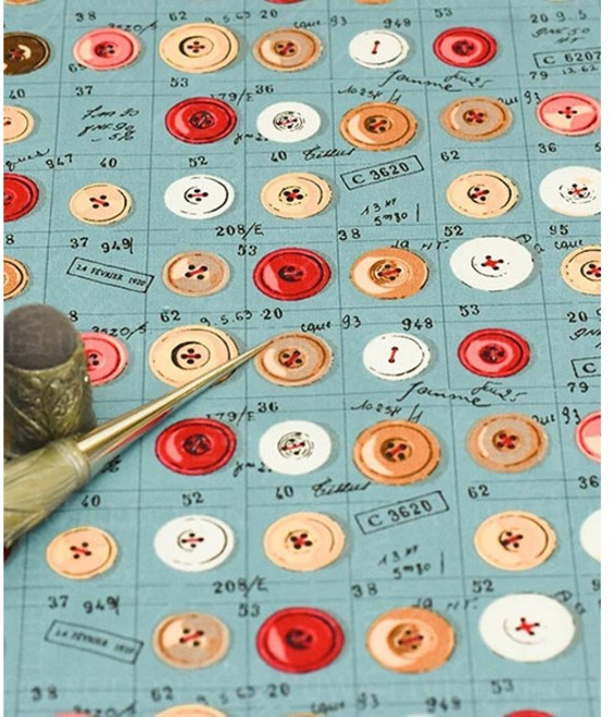 퀼트스타 유와 원단 면 스즈코코세키 일본 수입 패브릭 퀼트 퀼팅 천 아플리케 바느질 30022, 1개, 스카이