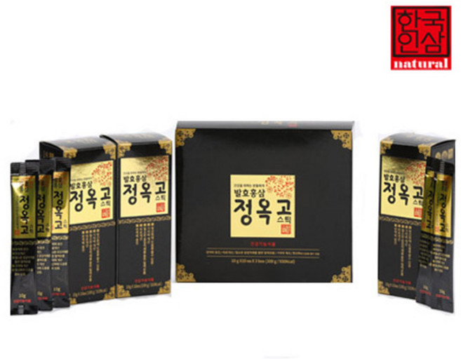 한국인삼 발효홍삼 정옥고 스틱 60개 10g, 60회분, 1박스