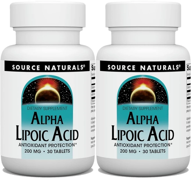 Source Naturals 소스내추럴스 알파리포산 200mg 테블릿, 30정, 2개 - 쿠팡