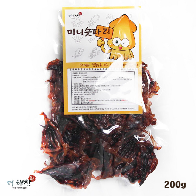 마른안주 [더해찬] 오징어미니숏다리200g, 200g, 1개