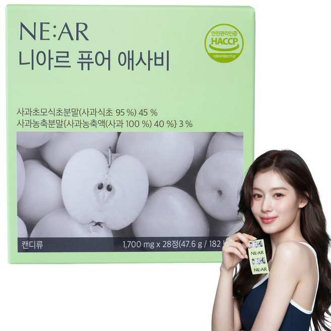 니아르 퓨어애사비 애사비 고체애사비 애사비캔디 혈당캔디 다이어트 혈당케어 1 700mg X 28, 28정, 1박스