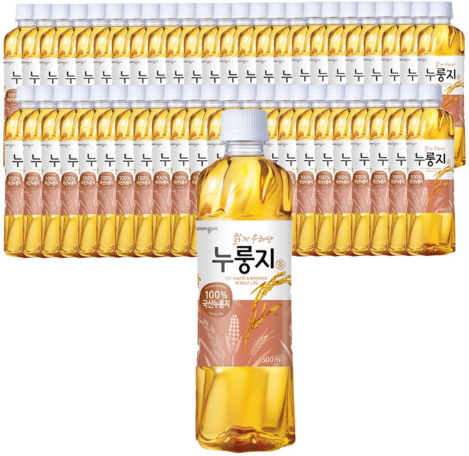 웅진 맑게 우려낸 누룽지 차, 500ml, 48개