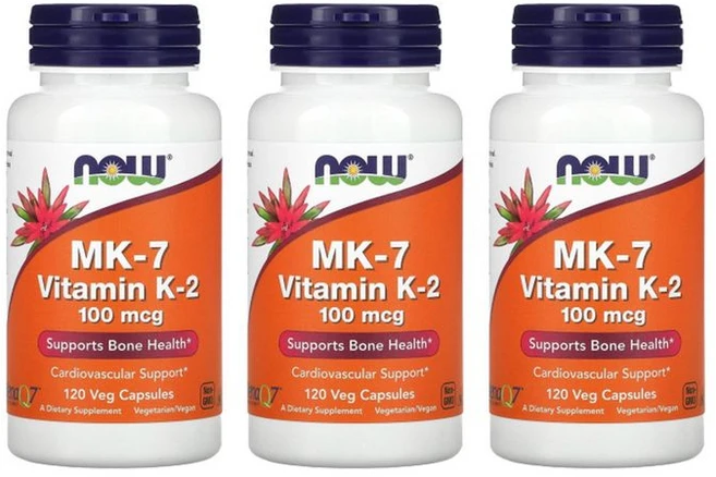 나우푸드 3개 MK 7 비타민 K2 100mcg 120 베지 캡슐 메나퀴논7 MenaQ7, 120정 - 쿠팡