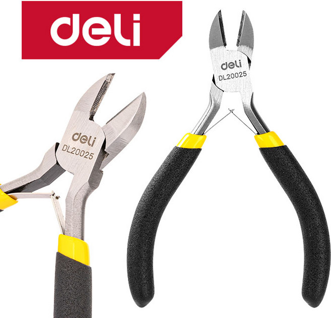 델리 미니 니퍼 니빠 니뻐 커팅 플라이어, 미니 커팅 플라이어 (EDL20025), 1개