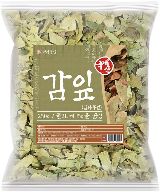 건강중심 국산 말린 감나무잎 감잎차, 1개, 1개입, 250g
