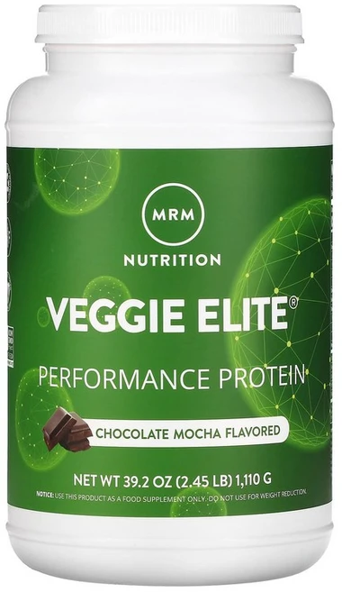 MRM Nutrition Veggie 엘리트 퍼포먼스 프로틴 초콜릿 모카 1110g, One Color, 1.111kg, 1개 - 쿠팡