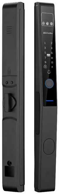 蘇豪 SOHO 3D人臉辨識電子鎖，支援指紋、密碼、卡片、鑰匙多重開鎖, 黑色-人臉/指紋/密碼/卡片/鑰匙