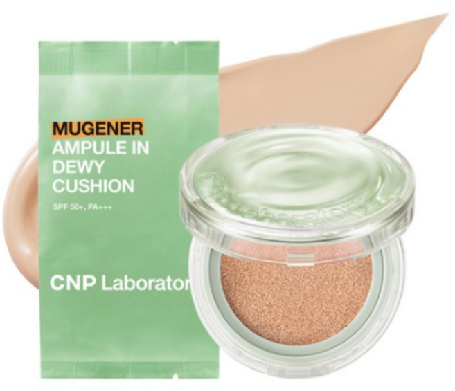 CNP차앤박 뮤제너 앰플 인 듀이 쿠션 본품 15g + 리필 15g 세트, 21호 LIGHT BEIGE 라이트베이지, 1개