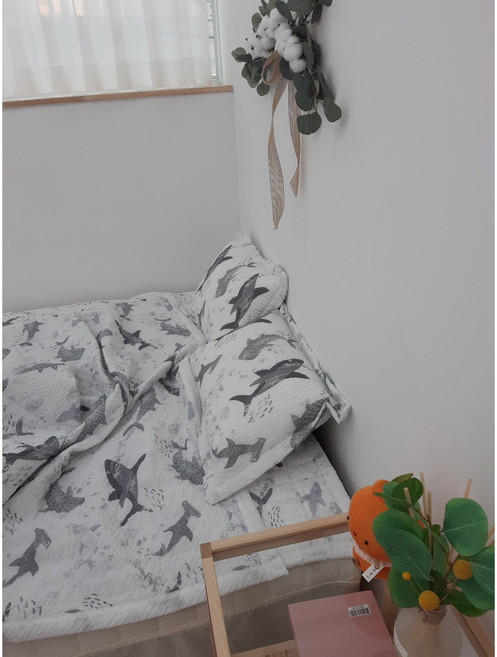 동행침장 상어여름서어서커 누빔이불4칼라, 그레이