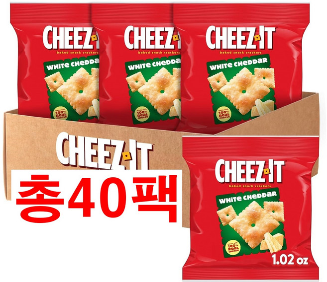 치즈잇 크래커 화이트 체다 (29gx40팩), 40개