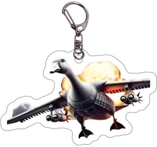 로앤제이 이탈리안 브레인롯 아크릴 키링, 1개, 1. 봄봄비니 구지니