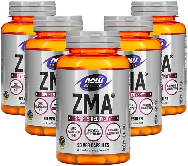 나우푸드 스포츠 ZMA 90캡슐, 90정, 5개