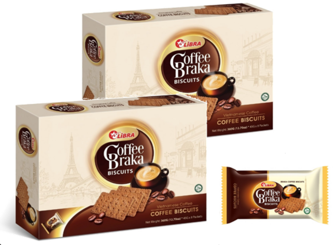 LiBRA 브라카 커피 비스킷 24p, 360g, 2개