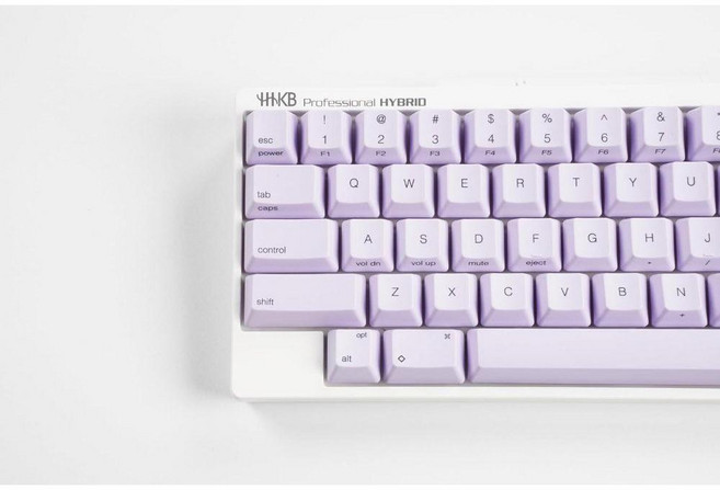 PFU HHKB 해피해킹 키보드 키캡 세트 연보라 한정판 컬러 (영어배열 각인/무각인), 영어배열 무각인