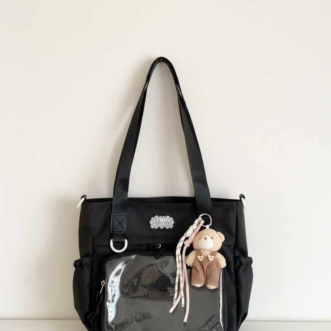 달별제작소 덕질가방 투명포켓 메신저백 인형포함