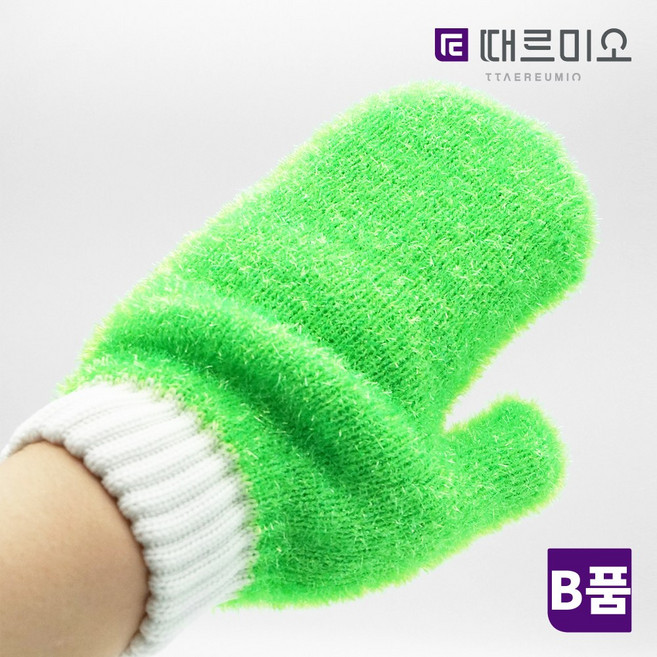 때르미오 비품 수세미 장갑(벙어리 1P)_색상랜덤_고무장갑 위에 착용, 1개, 1개