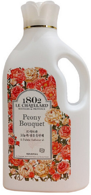 르샤트라 섬유유연제 피오니부케향 4L, 1개