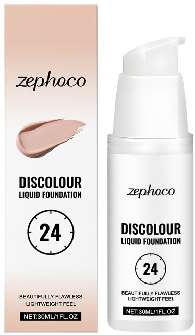 Hydrating Color-Changing Foundation 30ml 보습 효과가 뛰어나고 자연스러우며 메이크업이 번지지 않는 매트한 자연스럽고 투명한 커버력의 파운데이션, 모든 피부 타입에 적합, 1개