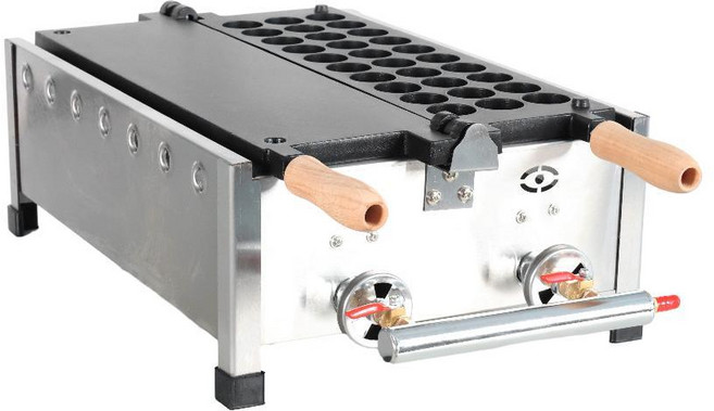 붕어빵 기계 국화빵 풀빵 간식 제조기 잉어빵 계란빵 만들기, 30홀 락 케이크(가스)