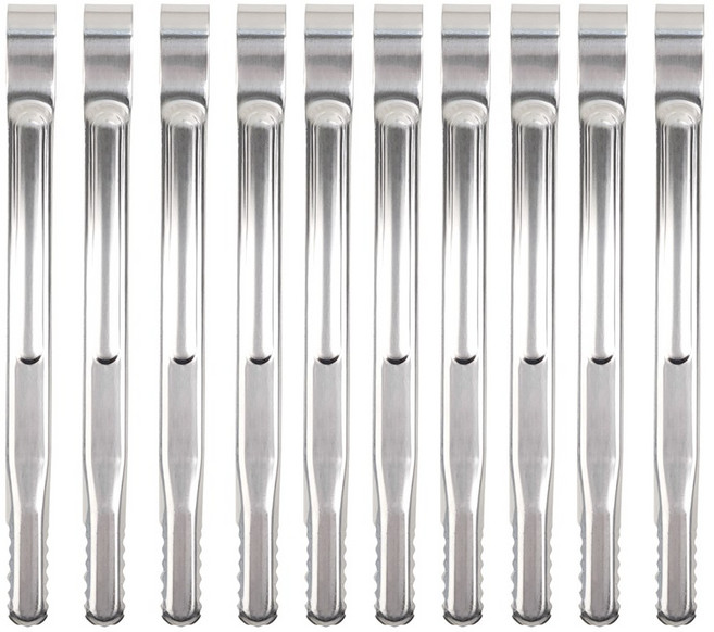 키친왕 스테인레스 주방 악어집게, 중, 10개, 중