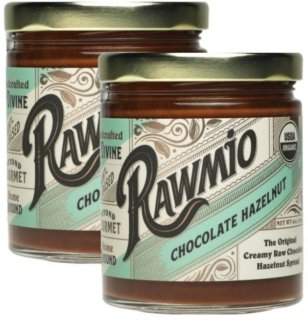 로미오 초콜릿 헤이즐넛 스프레드 6온스. 병 병당 6인분 - 생 유기농 비건 글루텐 프리, 6 Ounce (Pack of 2)