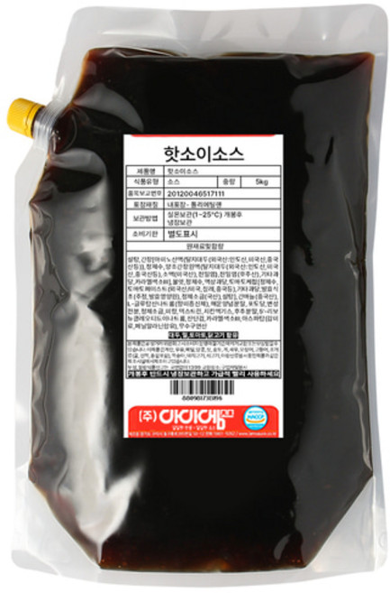 아이엠소스 핫소이소스 치킨 강정 업소용 대용량 박스상품, 5kg, 4개