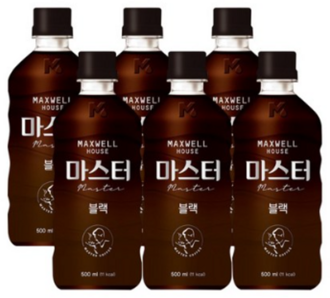 맥스웰하우스 마스터 블랙, 500ml, 39개