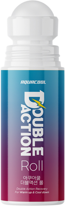 아쿠아쿨 더블액션 롤 쿨 핫 이중케어 리커버리, 1개, 100ml