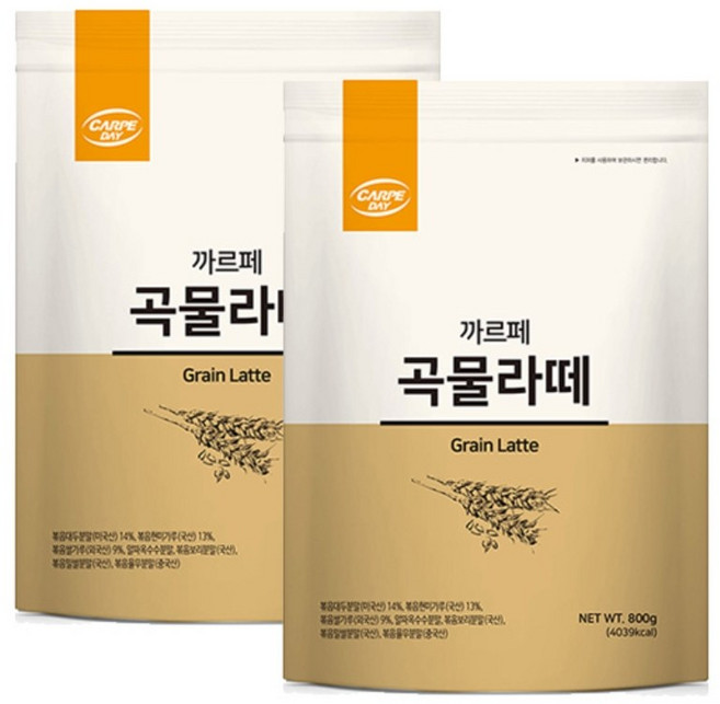 까르페 곡물라떼 파우더 800g, 1개, 2개입