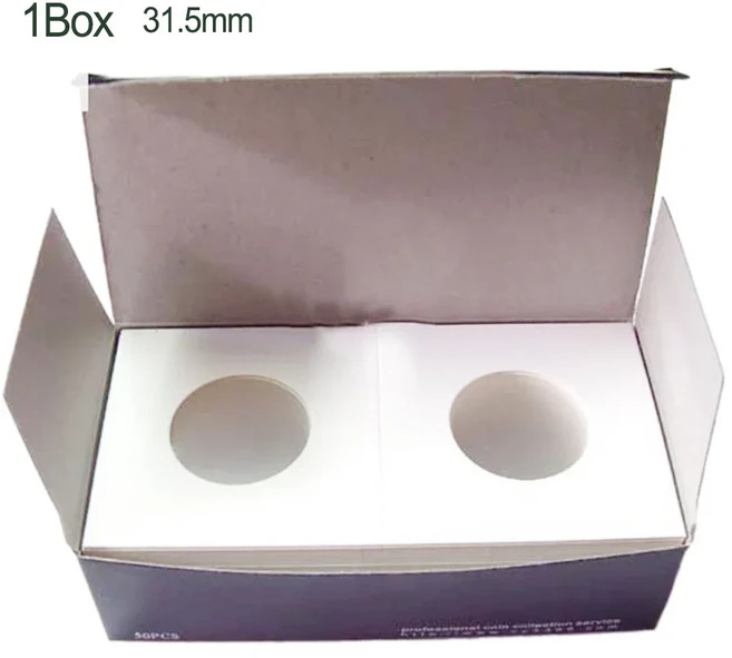 코인 거치대 스탬프 커버 보호 클립 사각 판지 케이스 앨범 컬렉션 12, 01 빠른  Mainland, 08 31.5mm