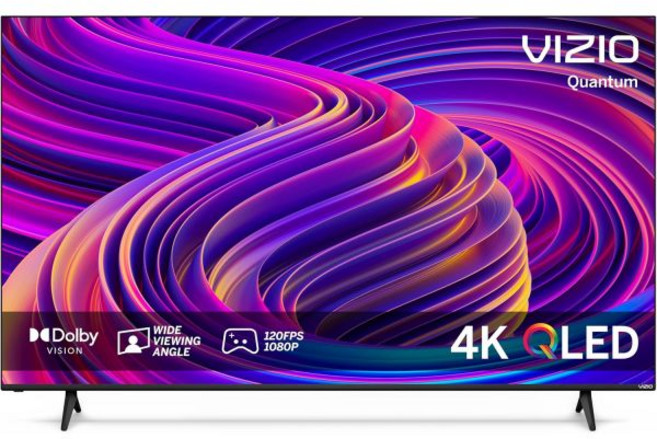돌비 비전이 탑재된 VIZIO 65인치 퀀텀 4K QLED 스마트 TV 120FPS 1080p PC 게이밍 WiFi 6 블루투스 헤드폰 지원 Apple AirPlay 크롬캐스트, 돌비 비전이 탑재된 VIZIO 65인치 퀀텀 4K QL