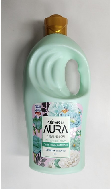 샤프란 아우라 초고농축 섬유유연제 스모키머스크 2L x 2